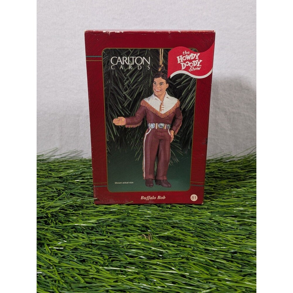 Vintage 1998 Buffalo Bob Carlton Cards Ornament Howdy Doody Show Christmas